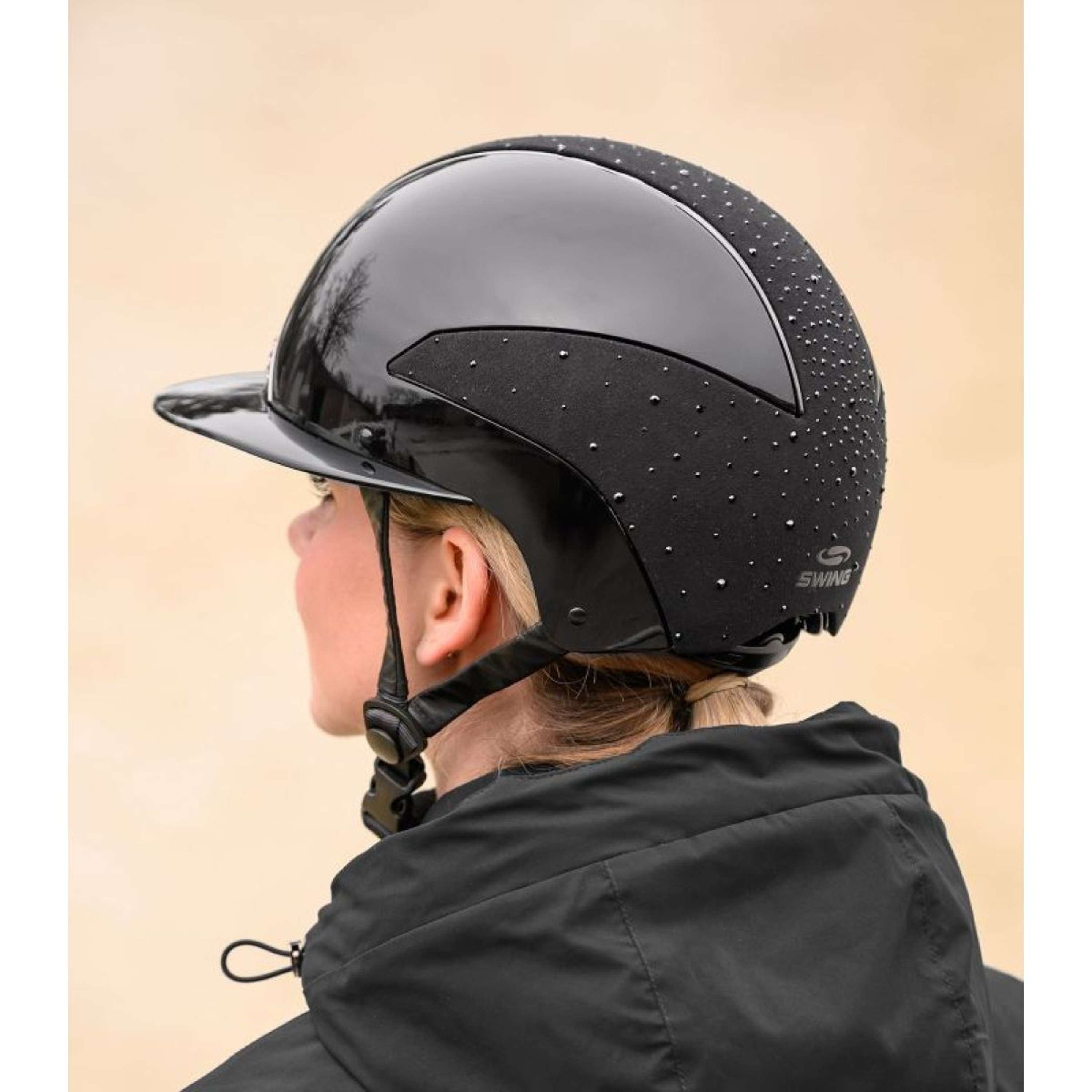 Waldhausen Kask Jeździecki Swing H24 Lady Spark Czarny