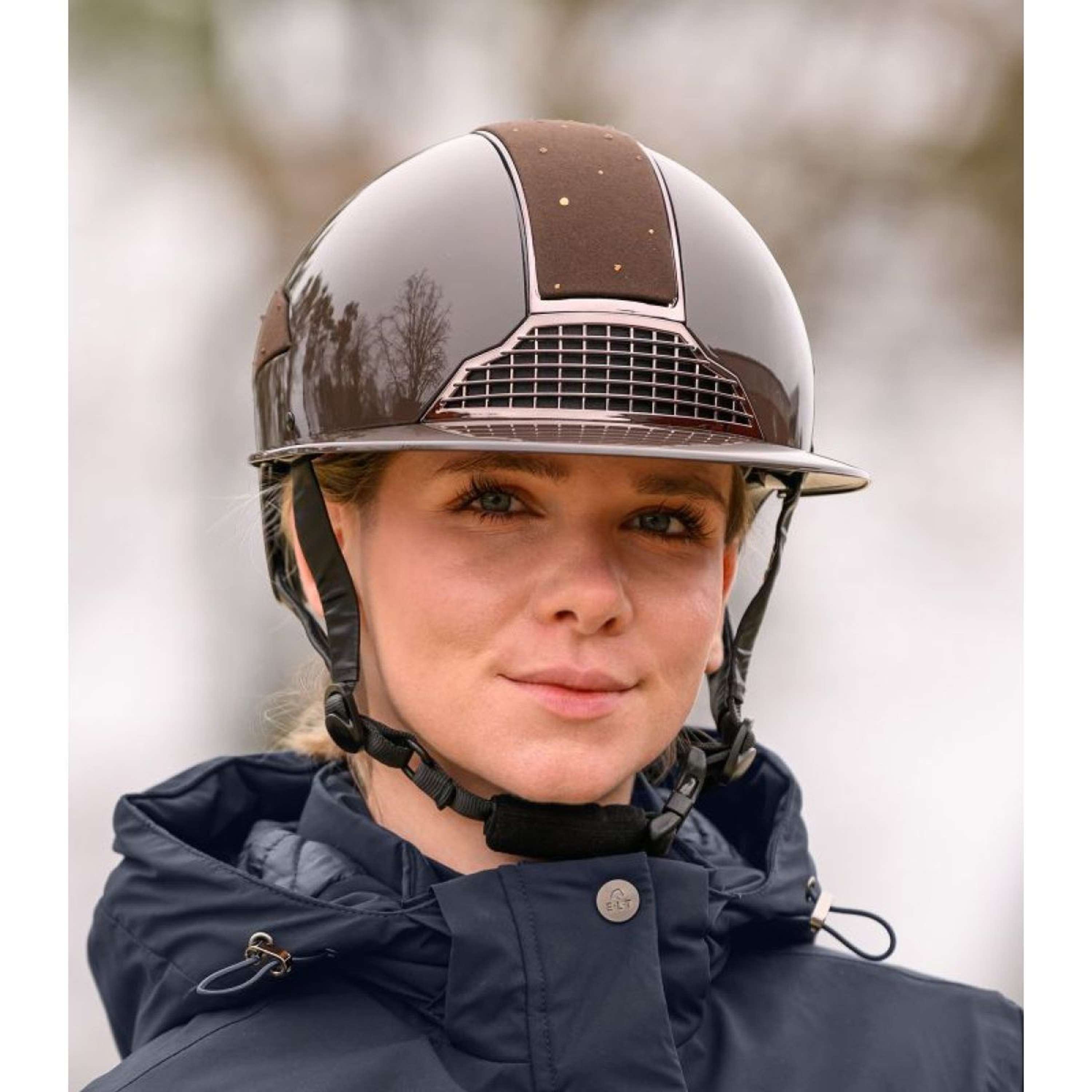 Waldhausen Kask Jeździecki Swing H24 Lady Spark Brązowy