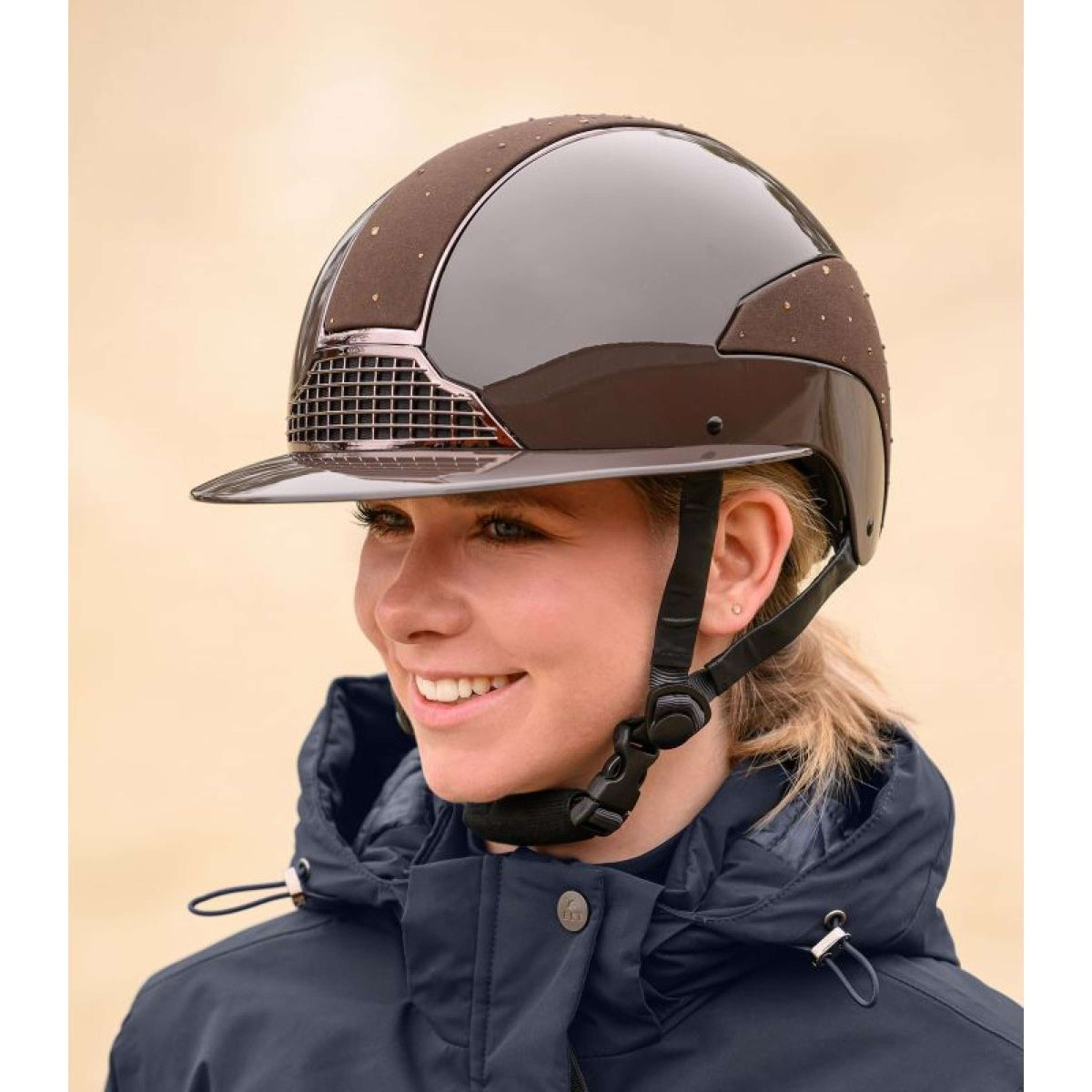 Waldhausen Kask Jeździecki Swing H24 Lady Spark Brązowy