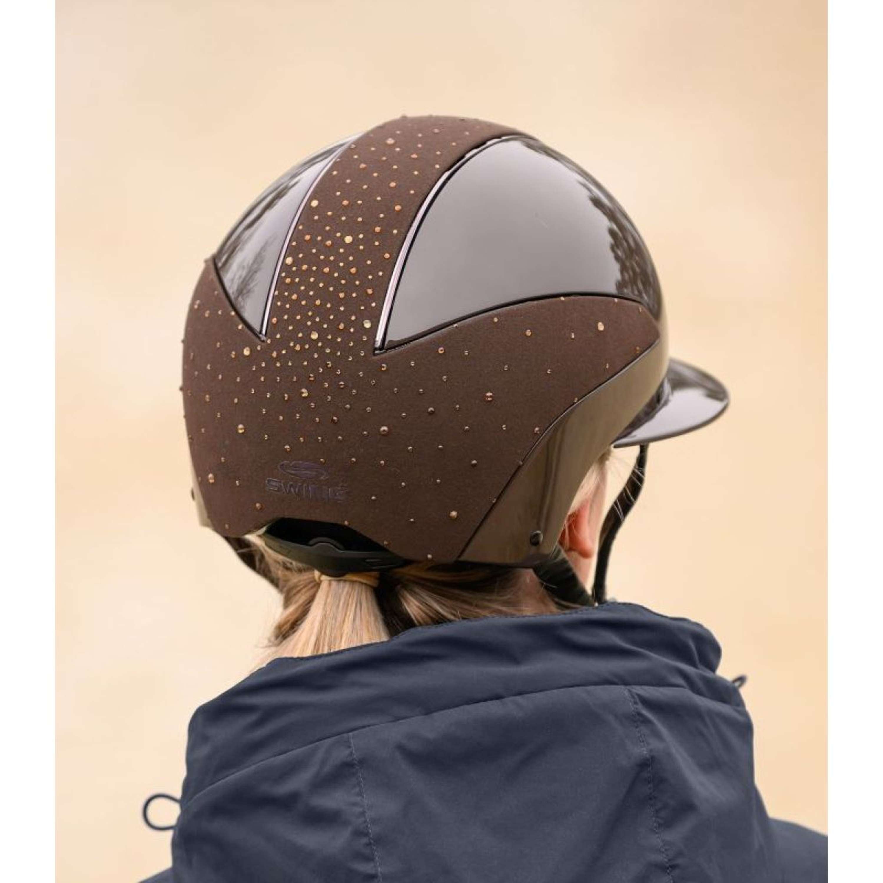 Waldhausen Kask Jeździecki Swing H24 Lady Spark Brązowy